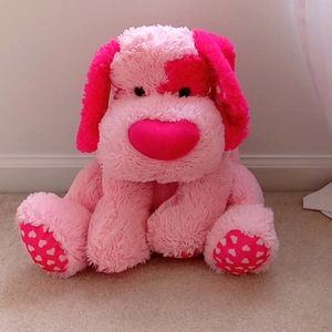pink heart doggie stuffed animal